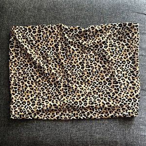 ❌SOLD❌American Eagle Leopard Print Tube Top Crop Top